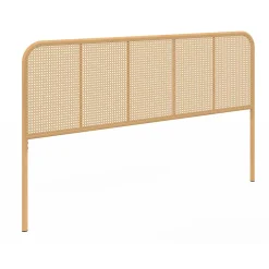 IDMarket Tête de lit sur pied FLORA 160 cm façon cannage* Tête De Lit