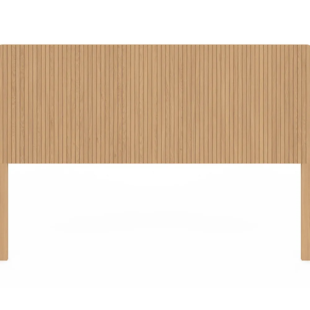 IDMarket Tête de lit sur pied JULIETTE 160 cm effet lattes tasseau bois* Tête De Lit