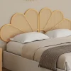 Tête de lit suspendue IVY 160 cm effet rotin et cannage en forme de fleur>IDMarket New