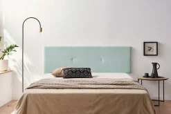 Tête de Lit Tapisée ALMA Aqualine 170x50x5 cm - Vert Aqua ->Moonia Online