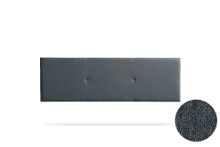 Tête de Lit Tapisée ALMA Aqualine 130x50x5 cm - Gris Foncé ->Moonia Online
