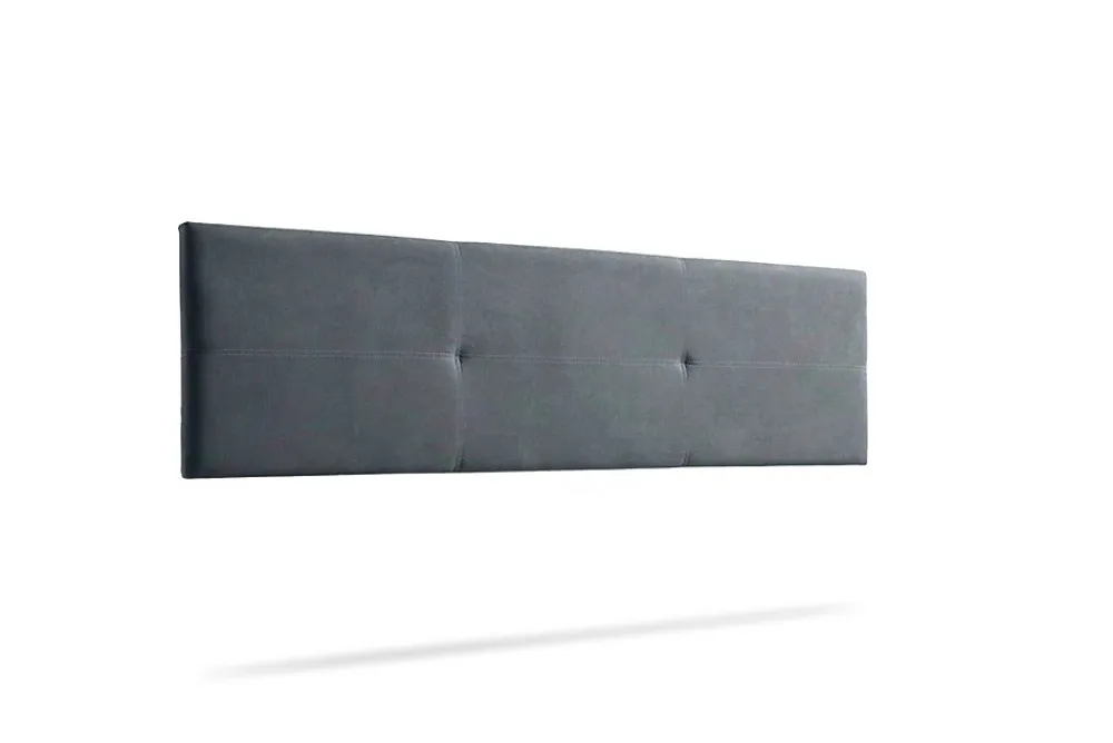 Tête de Lit Tapisée ALMA Aqualine 130x50x5 cm - Gris Foncé ->Moonia Online