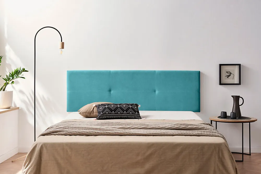 Tête de Lit Tapisée ALMA Aqualine 160x50x5 cm - Turquoise ->Moonia Sale