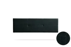Moonia Tête de Lit Tapisée ALMA Aqualine 170x50x5 cm - Noir -* Tête De Lit