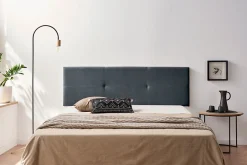 Tête de Lit Tapisée ALMA Aqualine 90x50x5 cm - Gris Foncé ->Moonia Sale