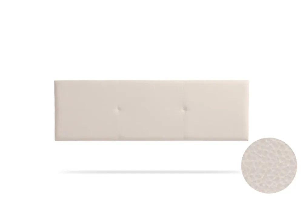 Tête de Lit Tapisée ALMA Simili cuir 145x50x5 cm - Beige ->Moonia Clearance