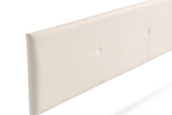 Tête de Lit Tapisée ALMA Simili cuir 145x50x5 cm - Beige -><noscript><img width=