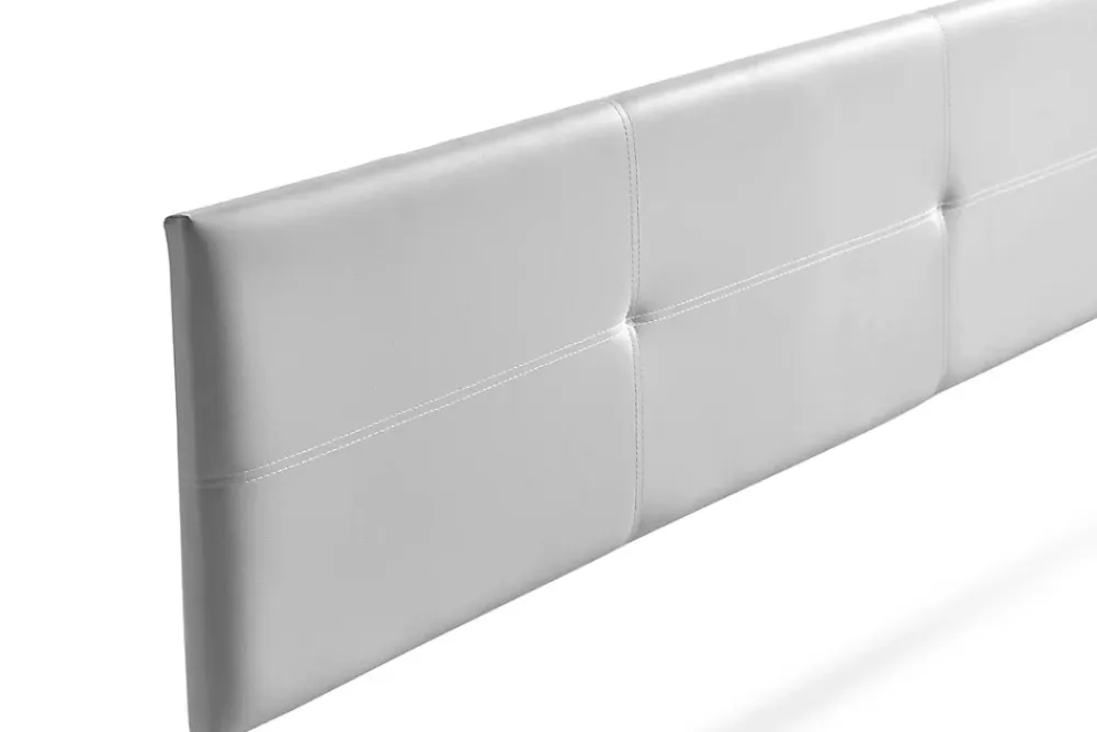 Moonia Tête de Lit Tapisée ALMA Simili cuir 90x50x5 cm - Argent -* Tête De Lit
