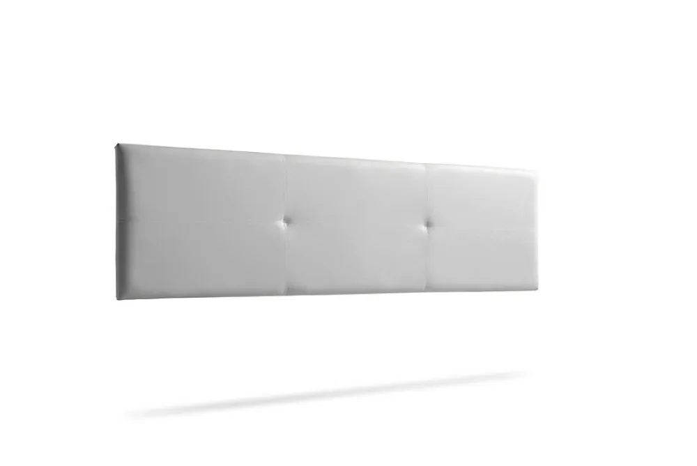 Moonia Tête de Lit Tapisée ALMA Simili cuir 90x50x5 cm - Argent -* Tête De Lit
