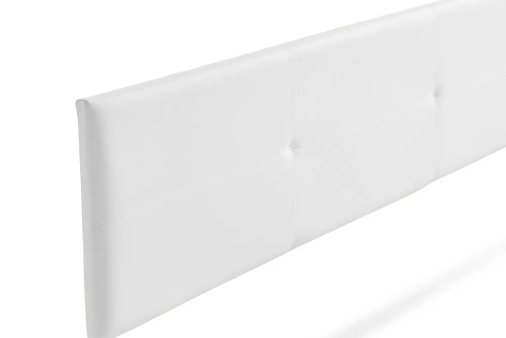 Tête de Lit Tapisée ALMA Simili cuir 100x50x5 cm - Blanc ->Moonia New