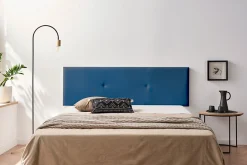Tête de Lit Tapisée ALMA Simili cuir 115x50x5 cm - Bleu Foncé ->Moonia Sale