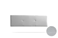 Tête de Lit Tapisée ALMA Simili cuir 145x50x5 cm - Argent ->Moonia New
