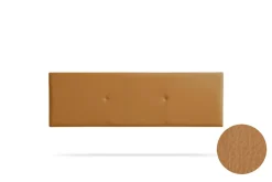 Tête de Lit Tapisée ALMA Simili cuir 115x50x5 cm - Marron Clair ->Moonia Outlet