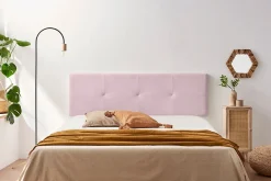 Tête de Lit Tapisée ALTEA Aqualine 145x50x5 cm - Rose Clair ->Moonia