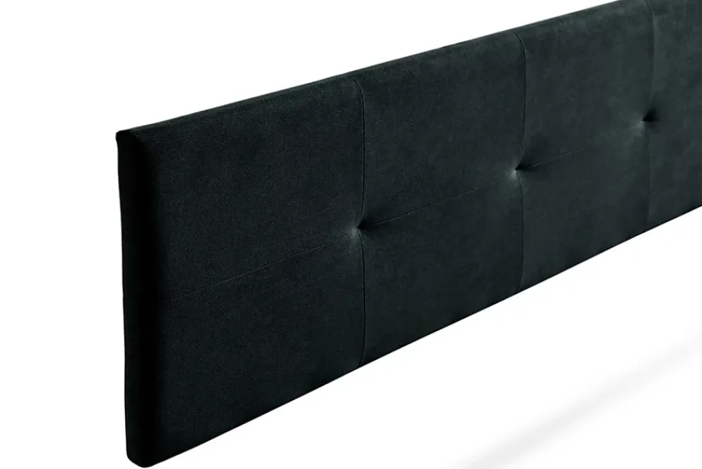 Moonia Tête de Lit Tapisée ALTEA Aqualine 90x50x5 cm - Noir -* Tête De Lit