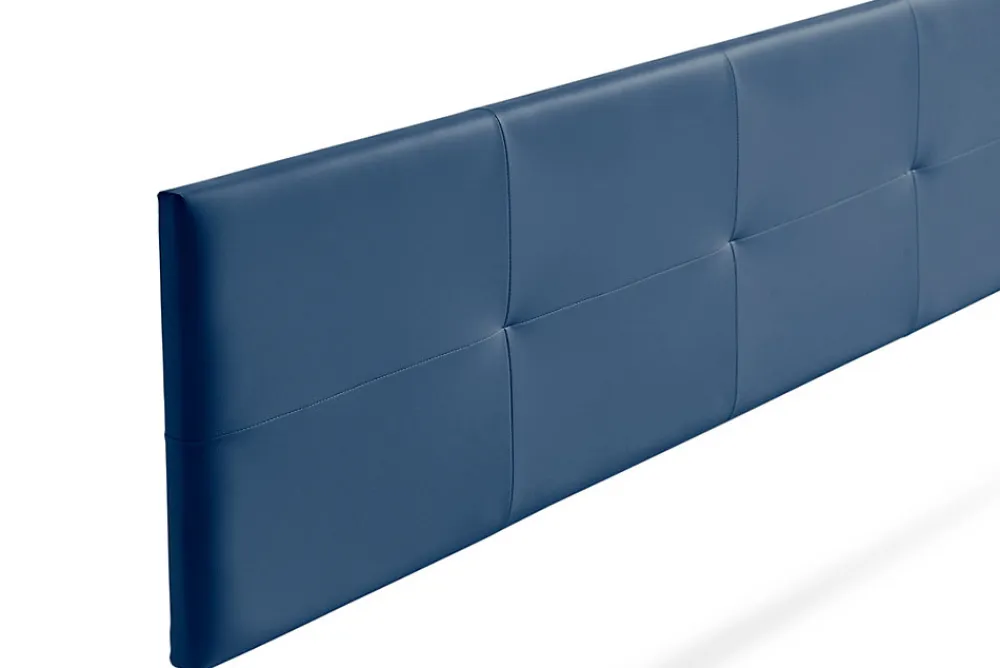 Tête de Lit Tapisée ALTEA Simili cuir 170x50x5 cm - Bleu Foncé ->Moonia Hot