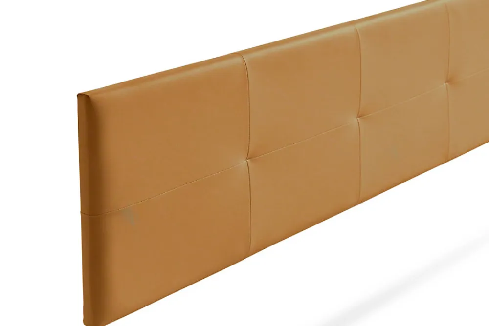 Tête de Lit Tapisée ALTEA Simili cuir 145x50x5 cm - Marron Clair ->Moonia Sale