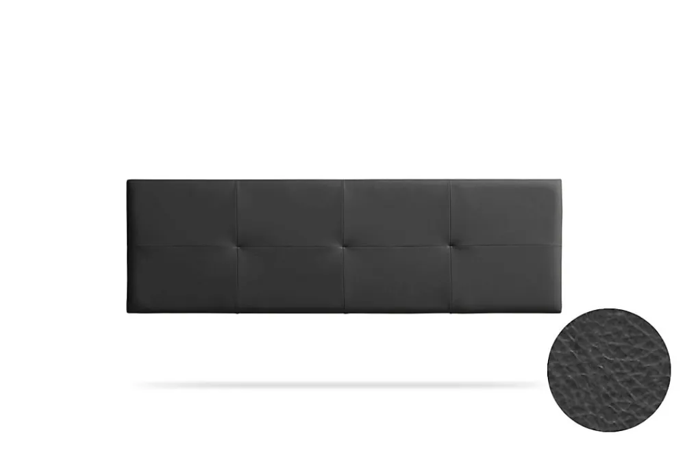 Tête de Lit Tapisée ALTEA Simili cuir 90x50x5 cm - Noir ->Moonia New