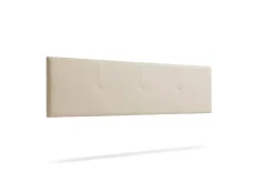 Moonia Tête de Lit Tapisée ALTEA Simili cuir 145x50x5 cm - Blanc Cassé -* Tête De Lit