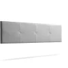 Moonia Tête de Lit Tapisée ALTEA Simili cuir 145x50x5 cm - Argent -* Tête De Lit