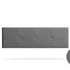 Tête de Lit Tapisée ALTEA Simili cuir 90x50x5 cm - Gris Foncé ->Moonia