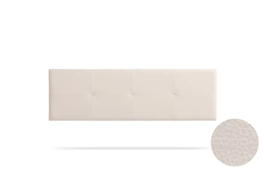 Moonia Tête de Lit Tapisée ALTEA Simili cuir 160x50x5 cm - Beige -* Tête De Lit