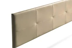 Moonia Tête de Lit Tapisée ALTEA Simili cuir 115x50x5 cm - Or -* Tête De Lit
