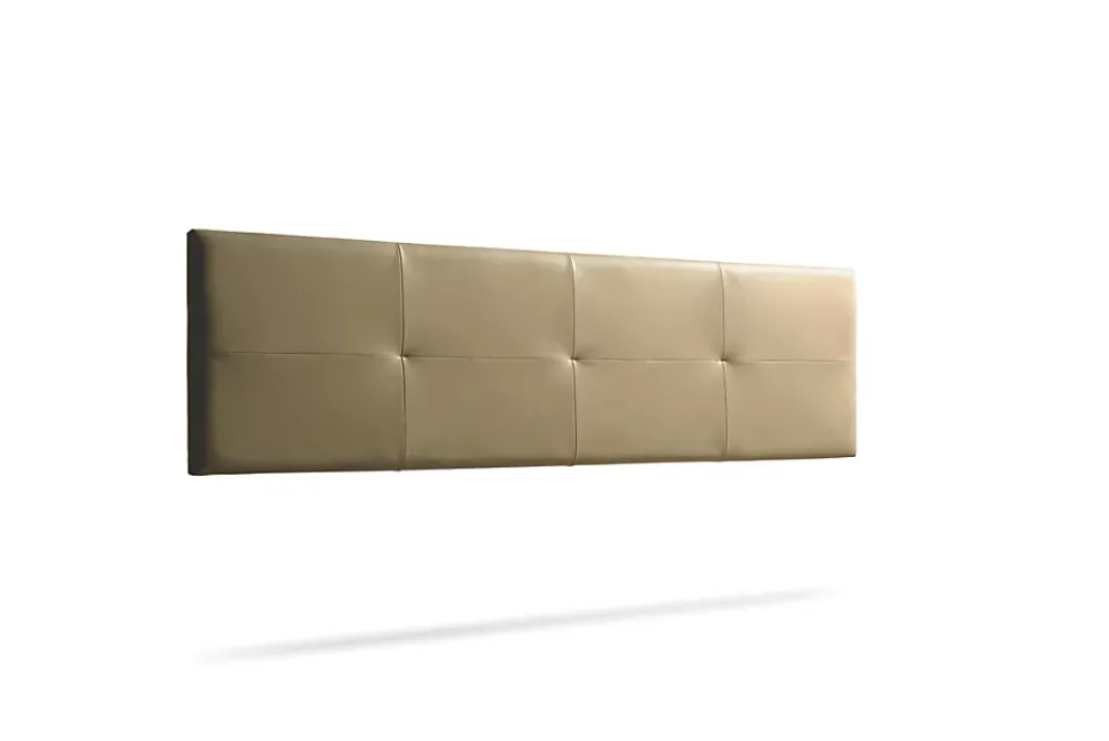 Moonia Tête de Lit Tapisée ALTEA Simili cuir 115x50x5 cm - Or -* Tête De Lit