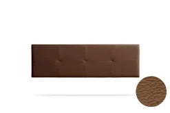 Moonia Tête de Lit Tapisée ALTEA Simili cuir 115x50x5 cm - Marron -* Tête De Lit