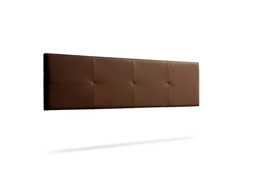 Moonia Tête de Lit Tapisée ALTEA Simili cuir 115x50x5 cm - Marron -* Tête De Lit
