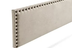 Moonia Tête de Lit Tapisée MODENA Aqualine 90x55x8 cm - Beige Toast -* Tête De Lit
