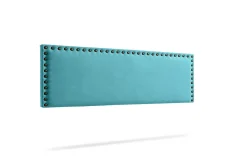 Moonia Tête de Lit Tapisée MODENA Aqualine 145x55x8 cm - Turquoise -* Tête De Lit