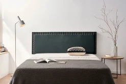 Tête de Lit Tapisée MODENA Aqualine 160x55x8 cm - Noir ->Moonia Outlet