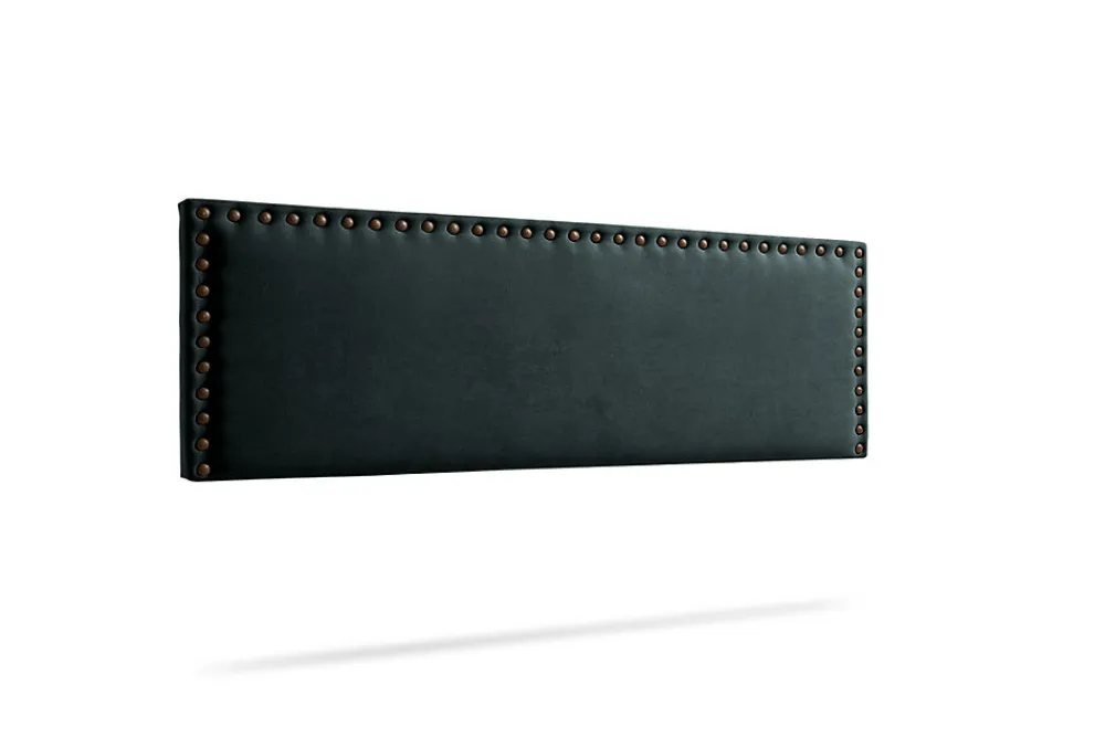 Tête de Lit Tapisée MODENA Aqualine 160x55x8 cm - Noir ->Moonia Outlet