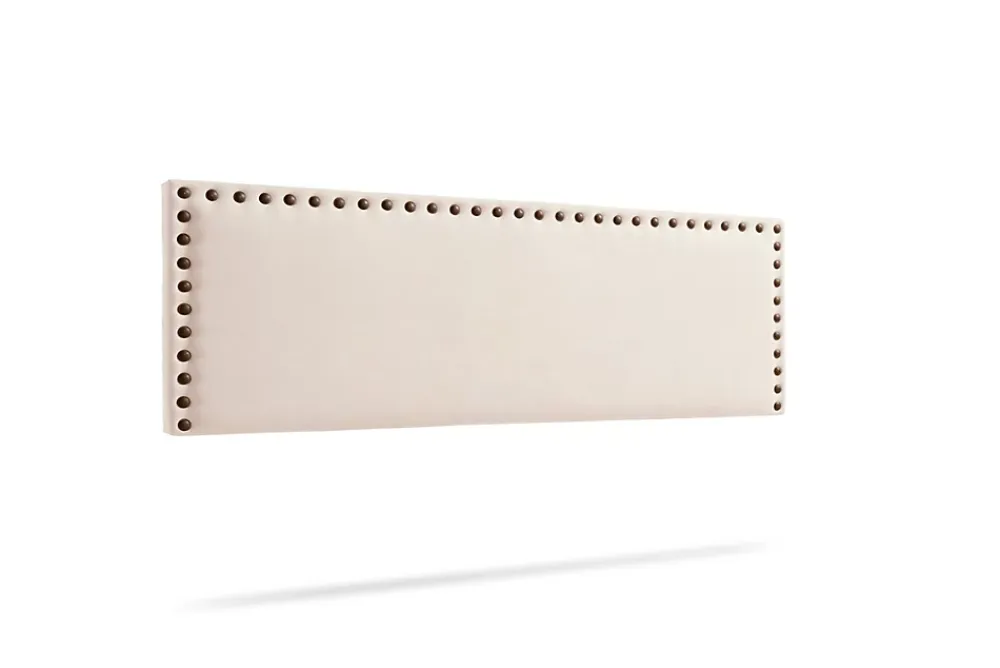 Moonia Tête de Lit Tapisée MODENA Aqualine 145x55x8 cm - Beige -* Tête De Lit