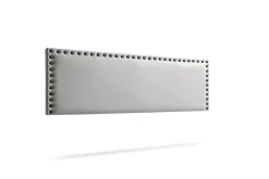 Moonia Tête de Lit Tapisée MODENA Simili cuir 130x55x8 cm - Argent -* Tête De Lit