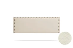 Tête de Lit Tapisée MODENA Simili cuir 160x55x8 cm - Blanc Cassé ->Moonia Discount