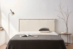 Tête de Lit Tapisée MODENA Simili cuir 100x55x8 cm - Beige ->Moonia Hot
