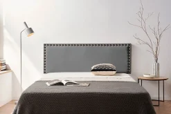 Tête de Lit Tapisée MODENA Simili cuir 100x55x8 cm - Gris Foncé ->Moonia Clearance