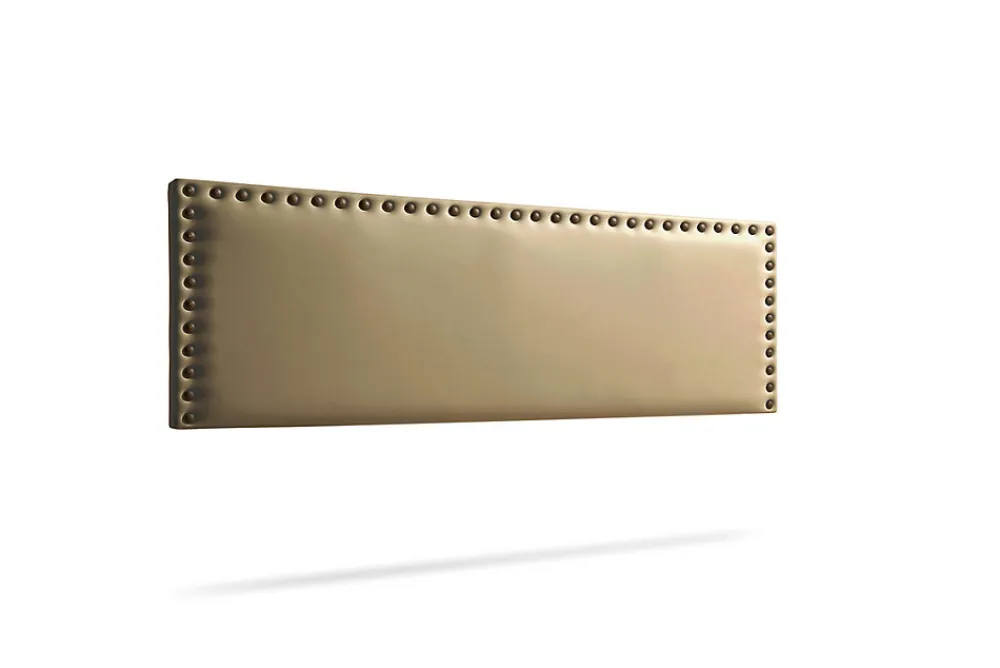 Tête de Lit Tapisée MODENA Simili cuir 115x55x8 cm - Or ->Moonia New