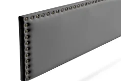Moonia Tête de Lit Tapisée MODENA Simili cuir 130x55x8 cm - Gris Foncé -* Tête De Lit