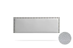 Moonia Tête de Lit Tapisée MODENA Simili cuir 115x55x8 cm - Argent -* Tête De Lit