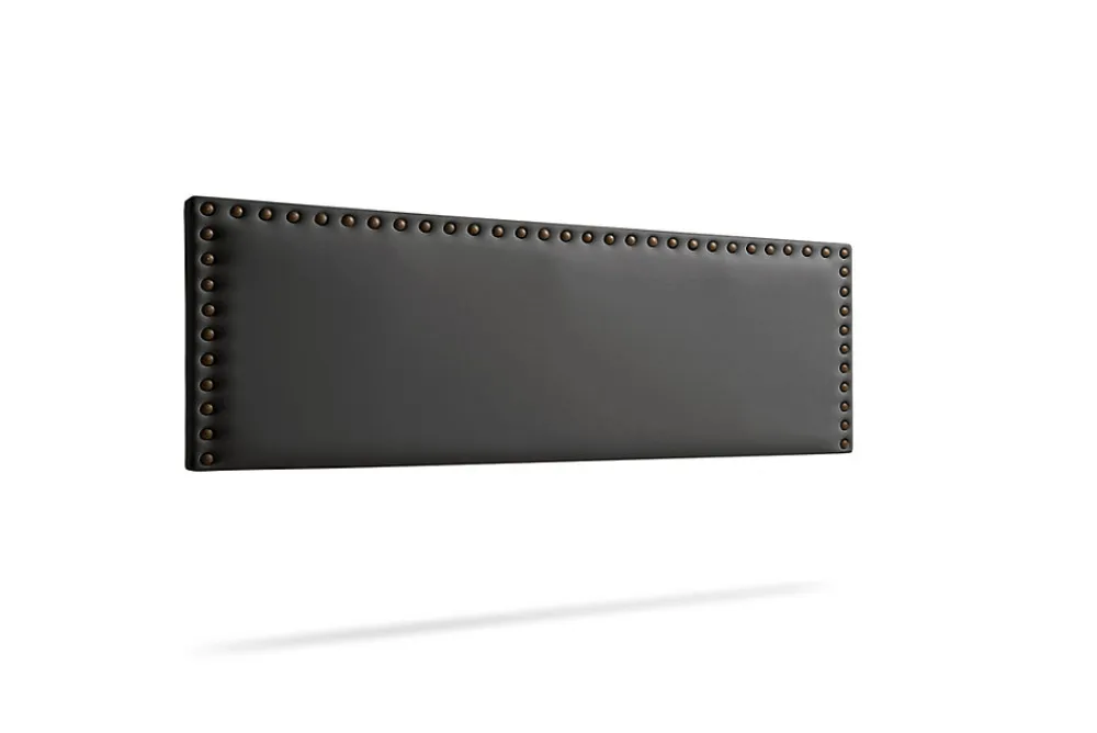 Tête de Lit Tapisée MODENA Simili cuir 100x55x8 cm - Noir ->Moonia Discount