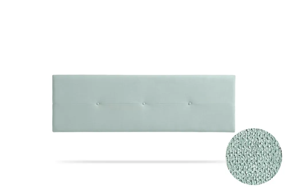 Moonia Tête de Lit Tapisée NAPOLI Aqualine 160x50x5 cm - Vert Aqua -* Tête De Lit