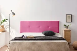 Moonia Tête de Lit Tapisée NAPOLI Simili cuir 90x50x5 cm - Rose -* Tête De Lit