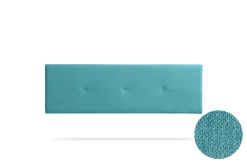 Moonia Tête de Lit Tapisée NAPOLI Aqualine 160x50x5 cm - Turquoise -* Tête De Lit