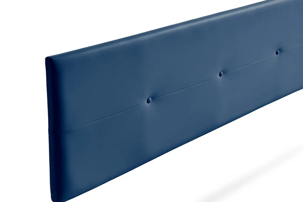 Tête de Lit Tapisée NAPOLI Simili cuir 160x50x5 cm - Bleu Foncé ->Moonia Best