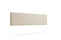 Tête de Lit Tapisée NAPOLI Simili cuir 100x50x5 cm - Blanc Cassé -><noscript><img width=