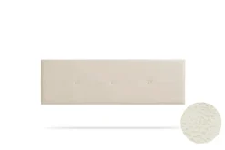 Tête de Lit Tapisée NAPOLI Simili cuir 145x50x5 cm - Blanc Cassé ->Moonia Sale
