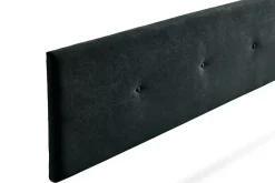 Moonia Tête de Lit Tapisée NAPOLI Aqualine 170x50x5 cm - Noir -* Tête De Lit